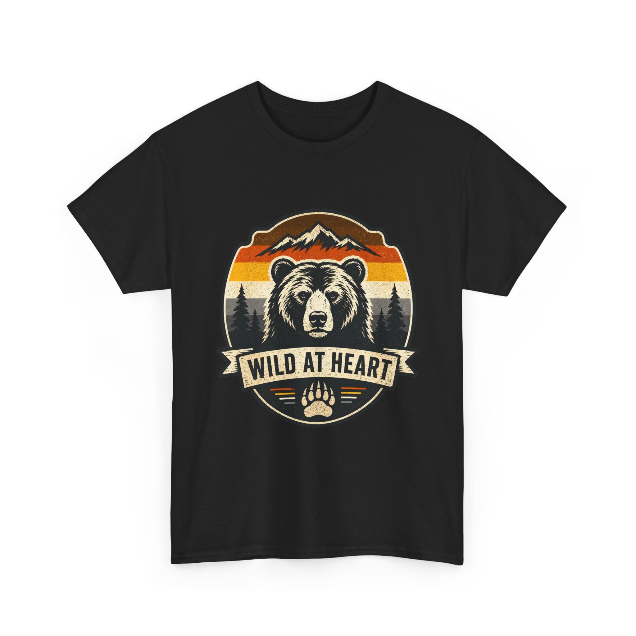 Wild at Heart Bear T-Shirt — Vintage Outdoor Adventure Tee