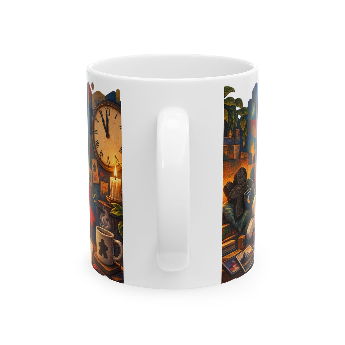 Board Game Mug — “One More Turn Became Midnight” Ceramic Coffee Cup (11oz/15oz)