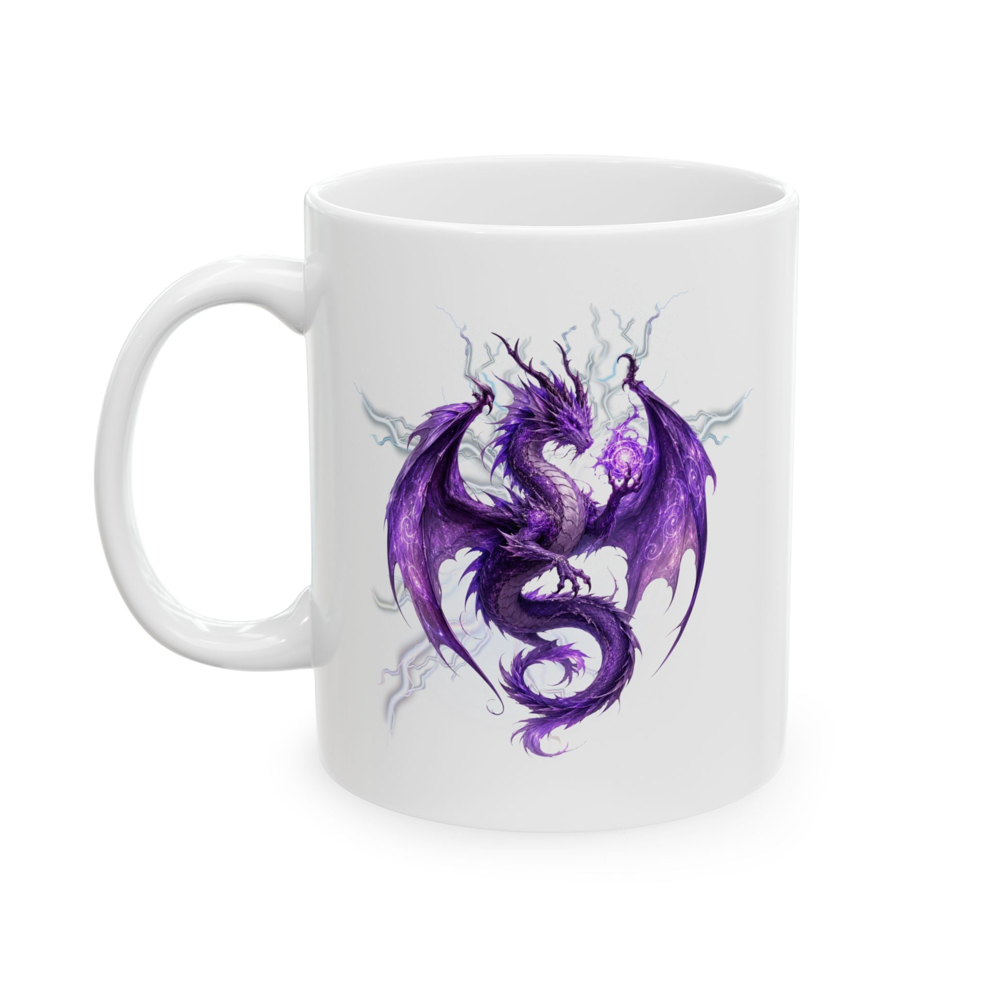 Mug — Purple Watercolor Purple Dragon. Morning Coffee Cup. Best coffe cup ever. Dragon coffee