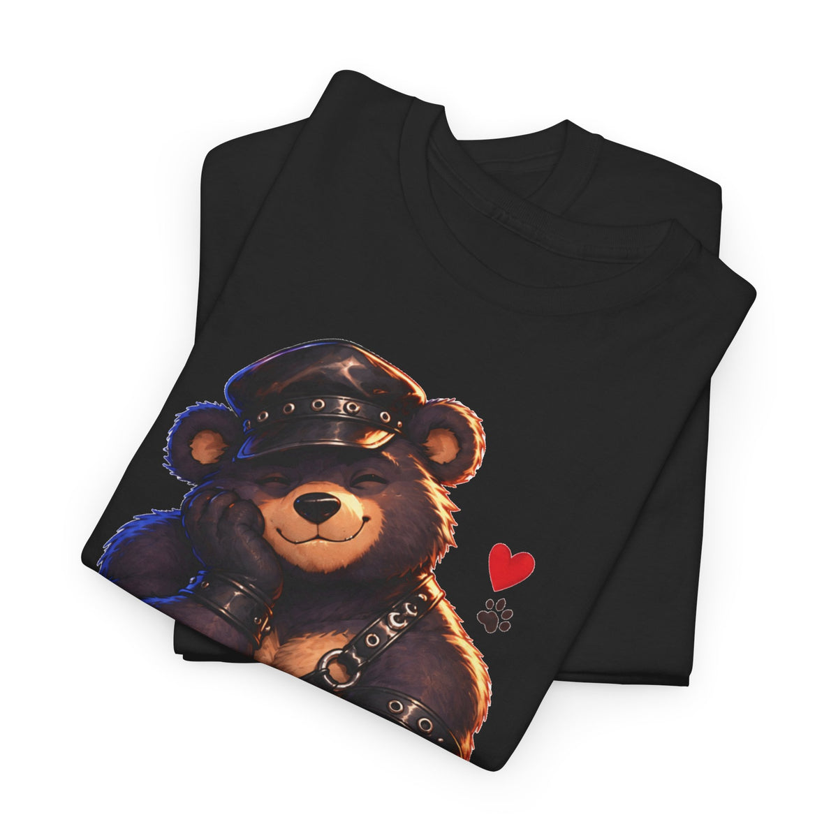 Leather Bear Graphic Tee — Cute Biker Teddy Shirt. Bears and leather men, Bears t-shirt