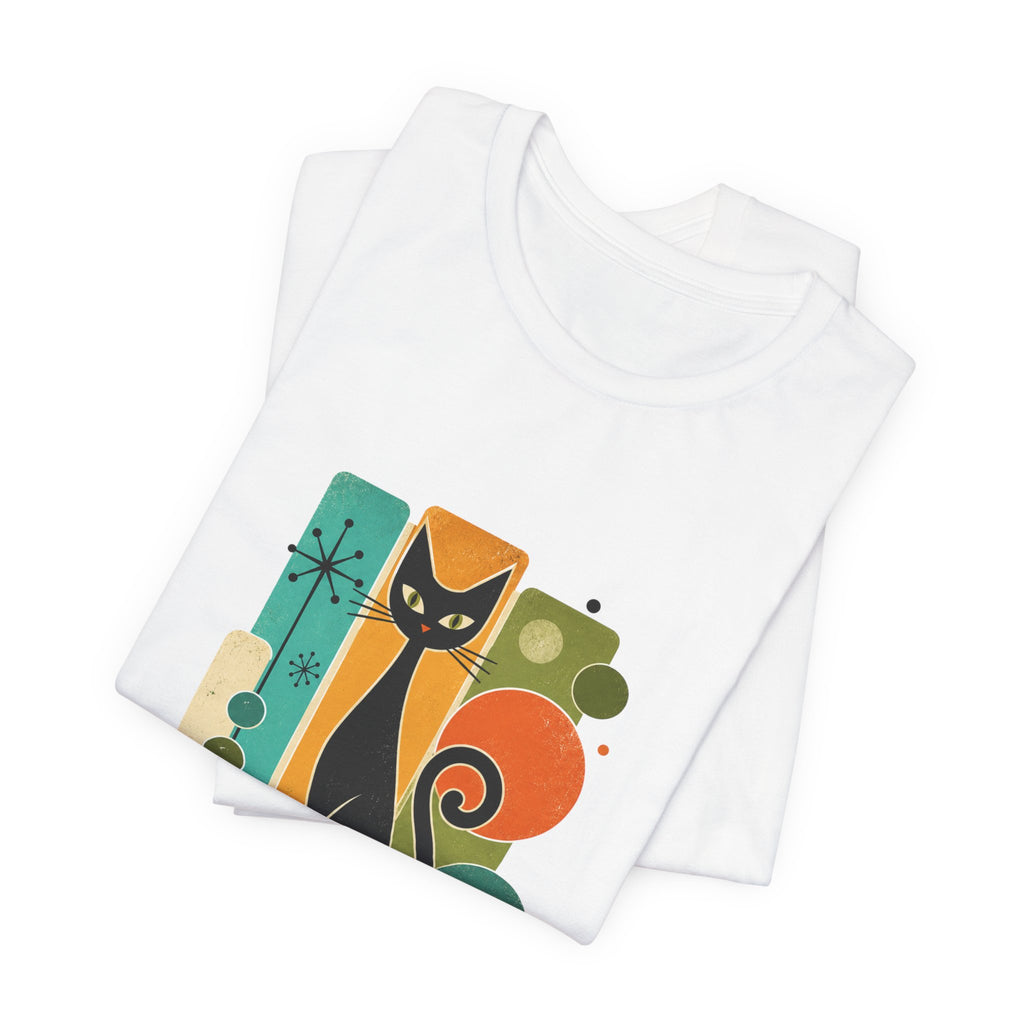 Meowdel Citizen Cat T-Shirt — Retro Mid-Century Cat Graphic Tee