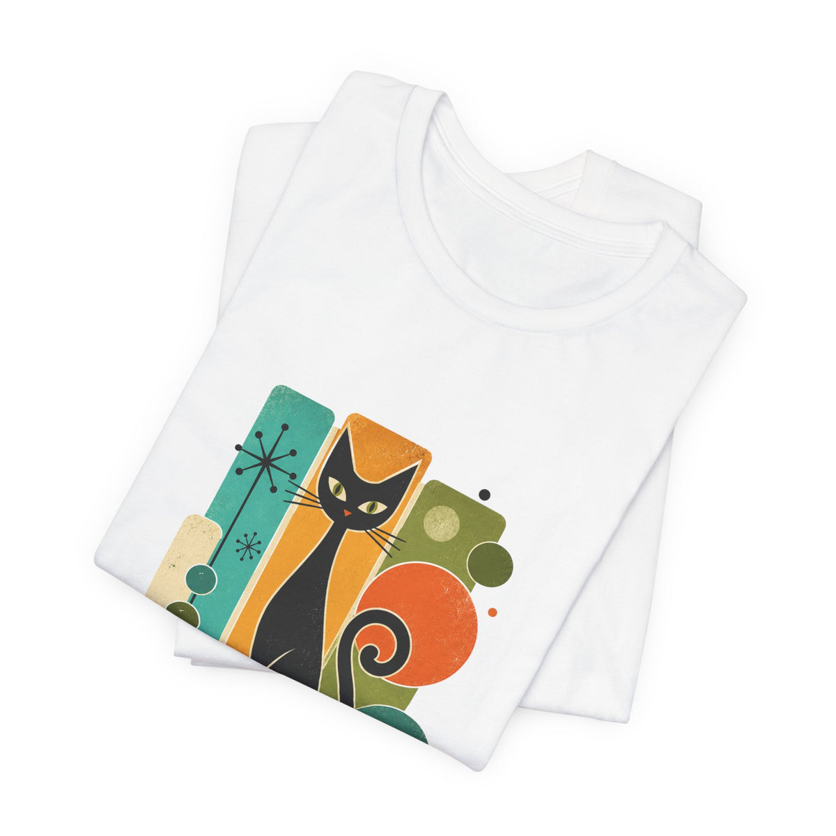 Meowdel Citizen Cat T-Shirt — Retro Mid-Century Cat Graphic Tee