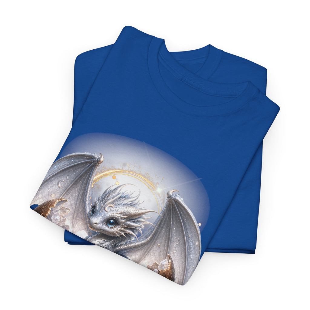 Fantasy Baby Dragon T‑Shirt — Cute Sleeping Dragon Illustration Tee