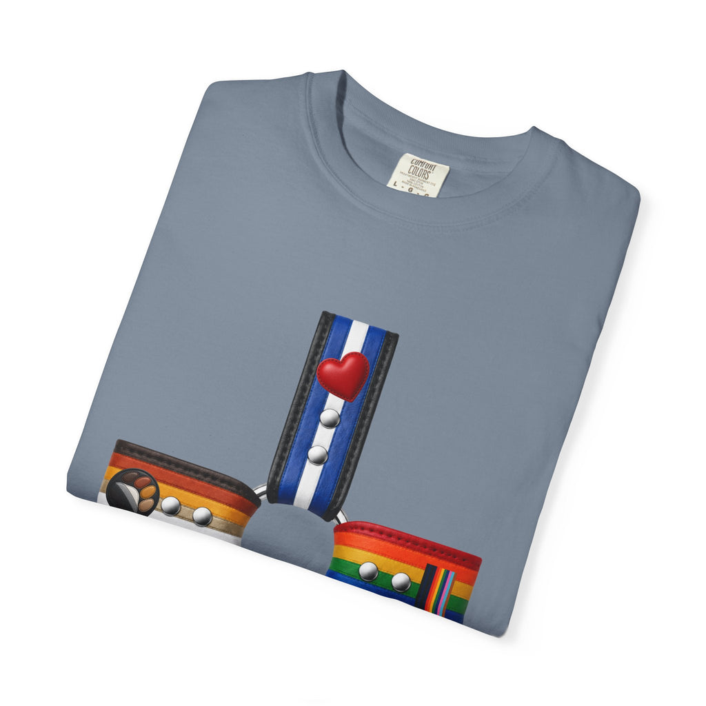 LGBTQ+ Pride Cross T-Shirt — Rainbow Identity Flag Design