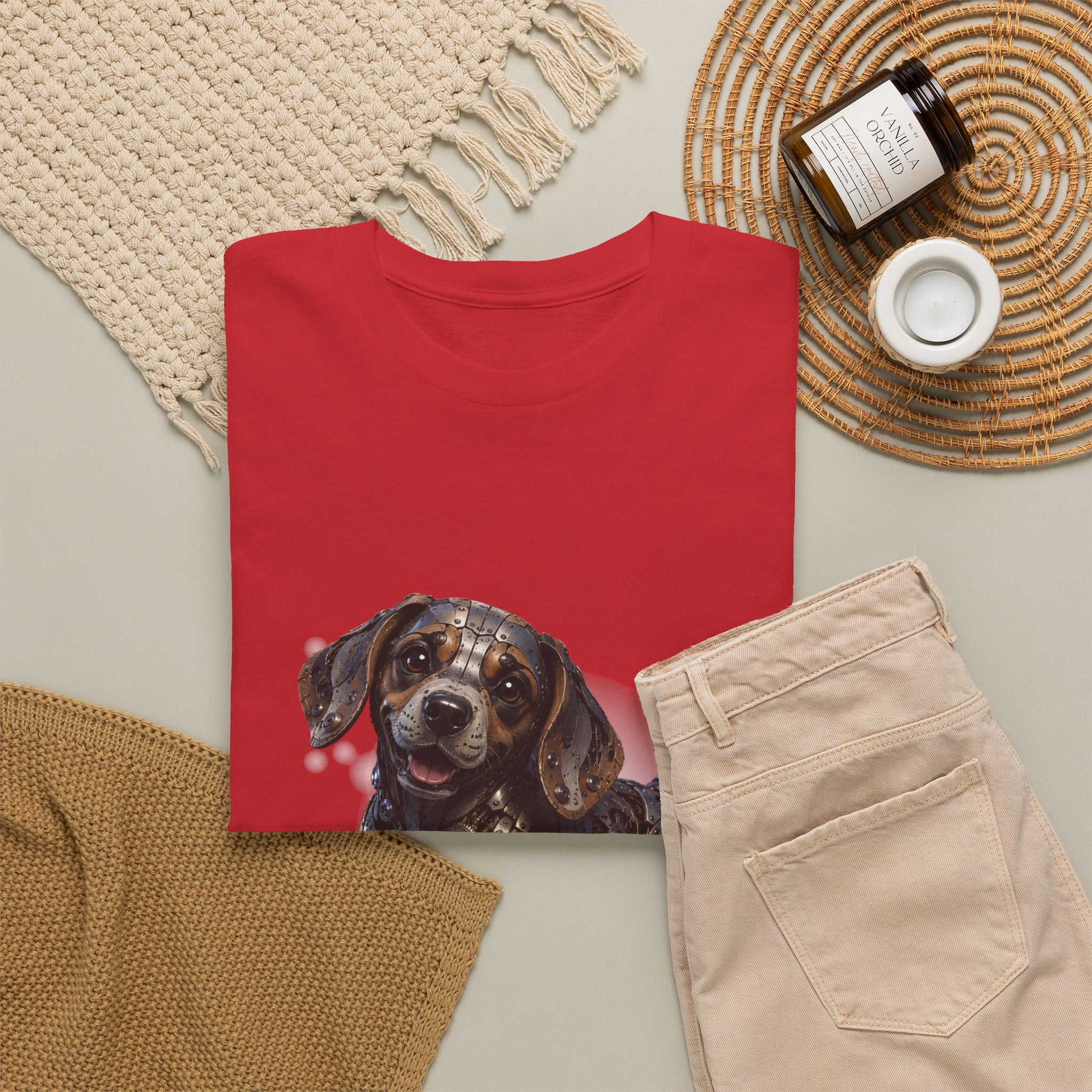 Steampunk Beagle Puppy T-Shirt — "Life is Ruff, but I'm cute." Cute Wiener Dog Tee. Beagle lovers best gift.
