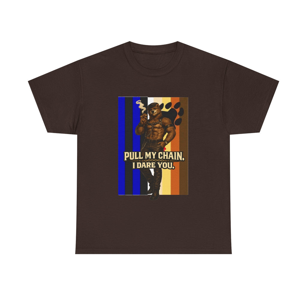 Pull My Chain Tee — Bold Retro Muscle Graphic T-Shirt