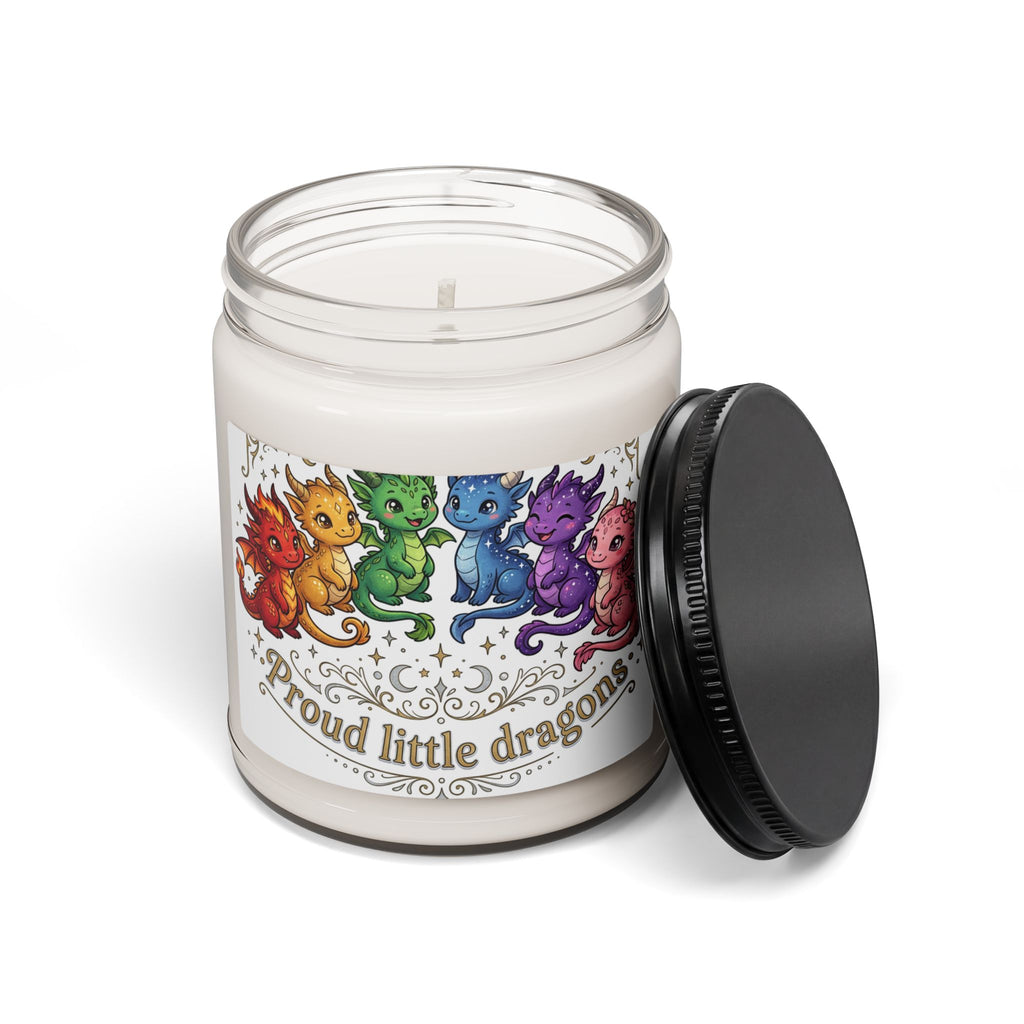 Soy Candle — "Proud Little Dragons" Scented Jar (9oz)