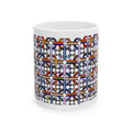Ceramic Mug — Colorful Geometric Chain Pattern Coffee Cup (11oz/15oz)