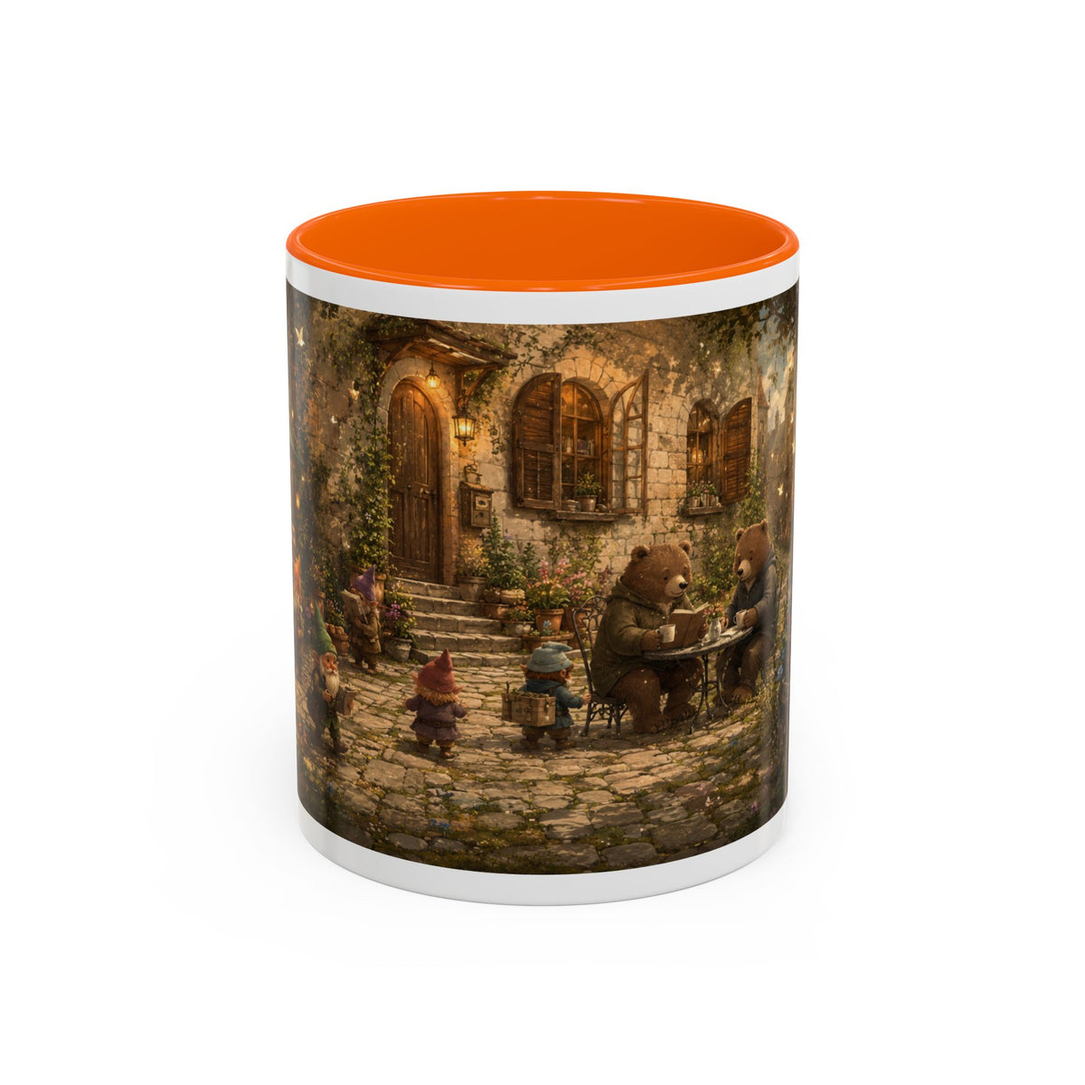 Whimsical Woodland Café Accent Coffee Mug — Cozy Fairy Tale Scene (11/15oz)