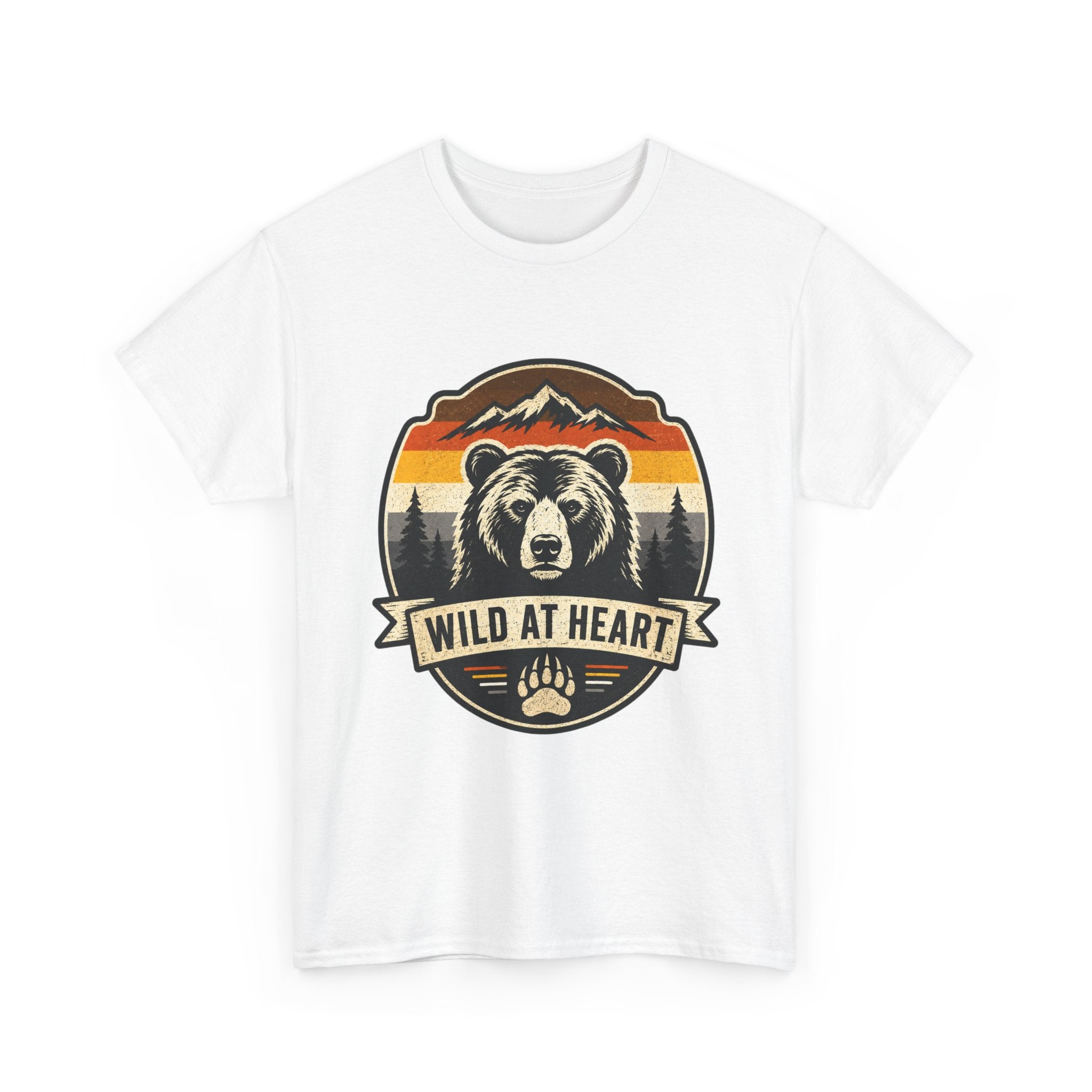 Wild at Heart Bear T-Shirt — Vintage Outdoor Adventure Tee