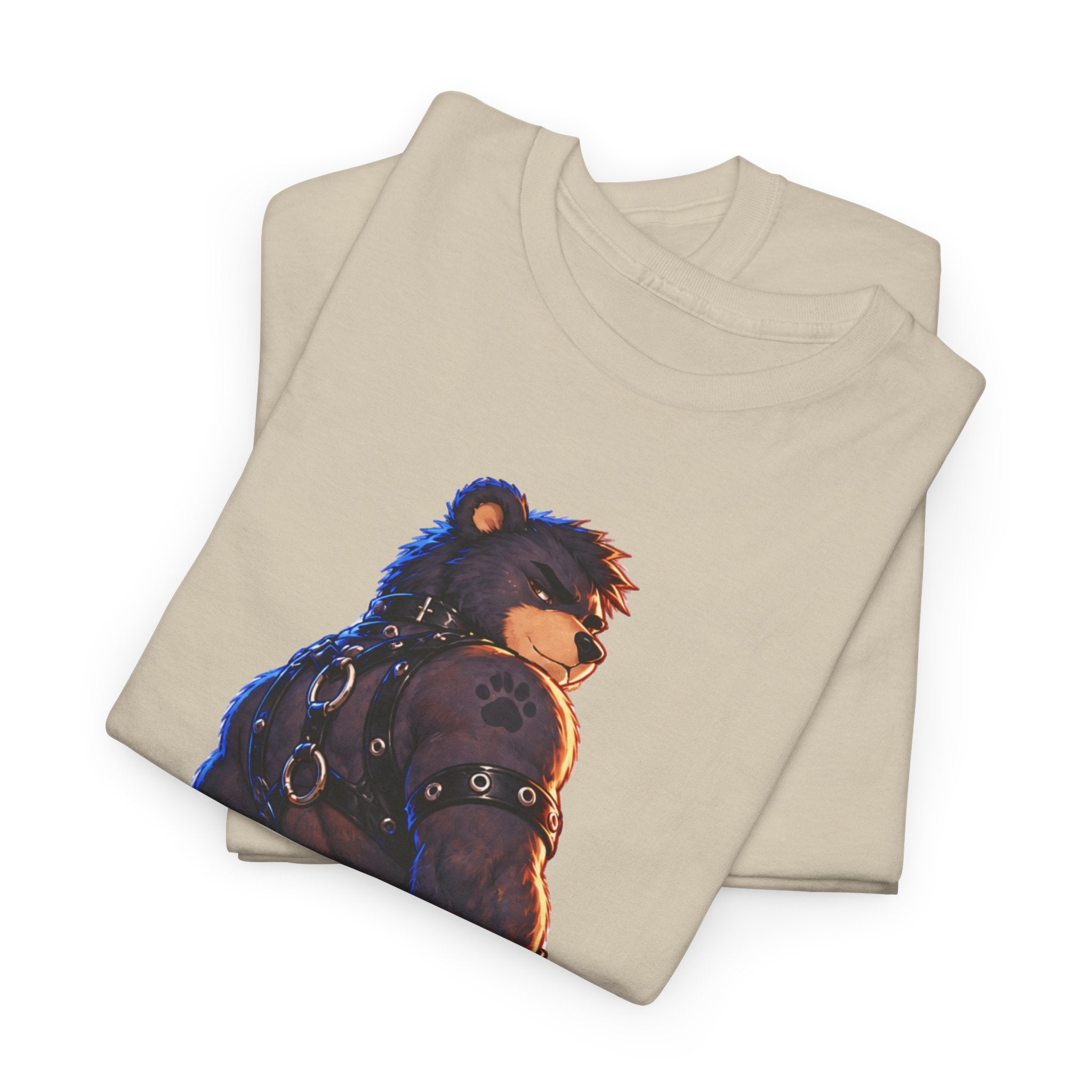 Bear Biker Graphic Tee — Retro Leather Jacket Furry Art T-Shirt Furry fan shirt