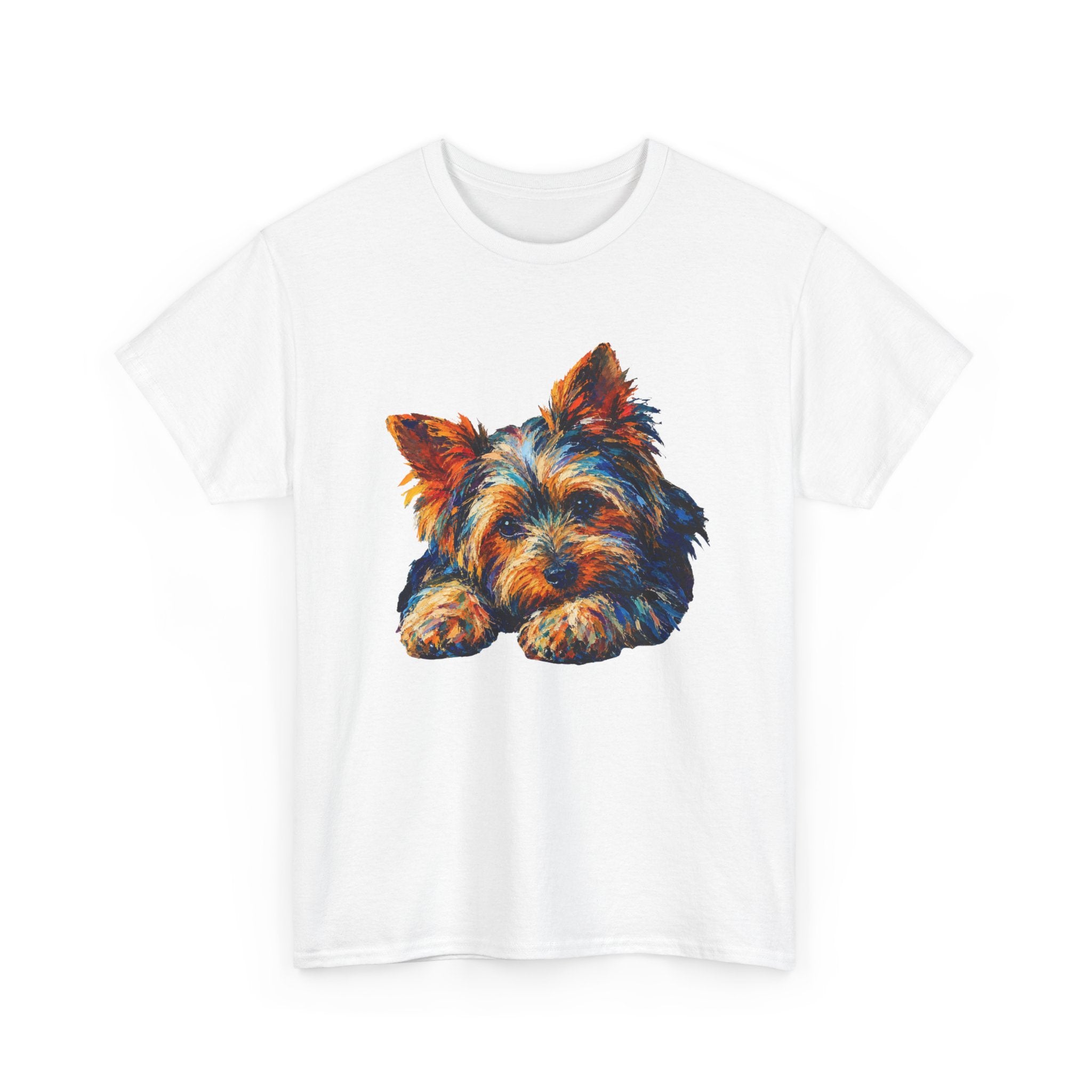 Yorkshire Terrier Portrait T-Shirt — Colorful Cute Yorkie Tee for Dog Lovers