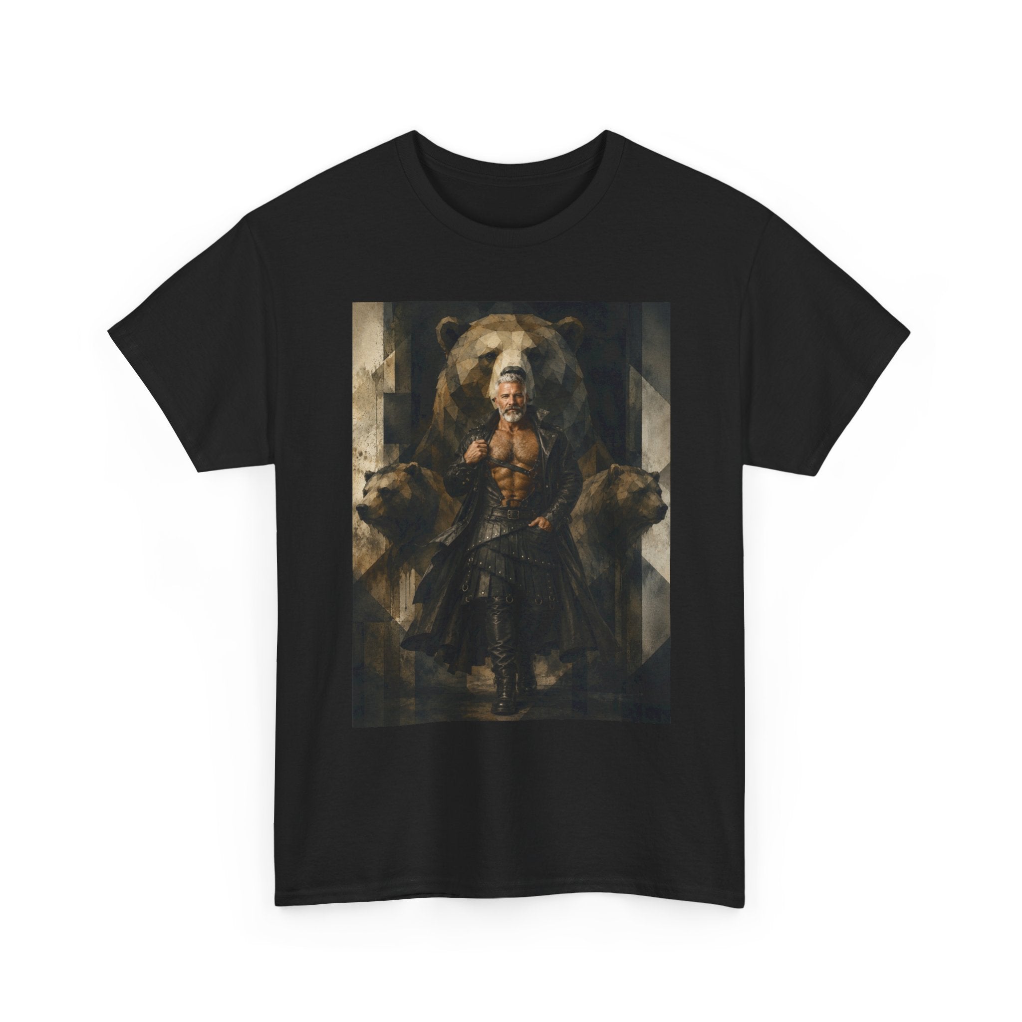 Viking Warrior Art Tee. Bear T-shirt. Bear men.