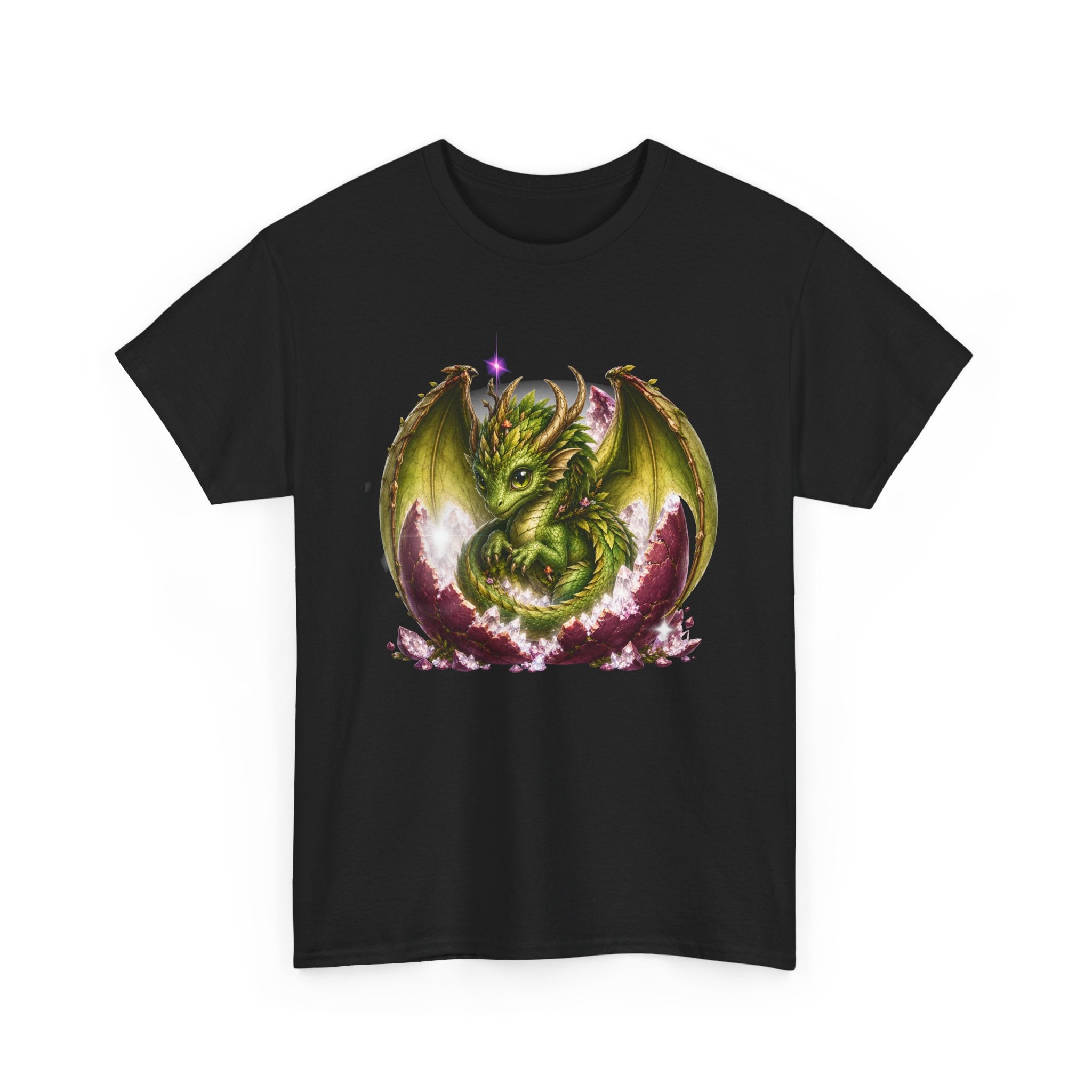 Dragon Hatchling Tee — Cute Green Baby Dragon Graphic T-Shirt
