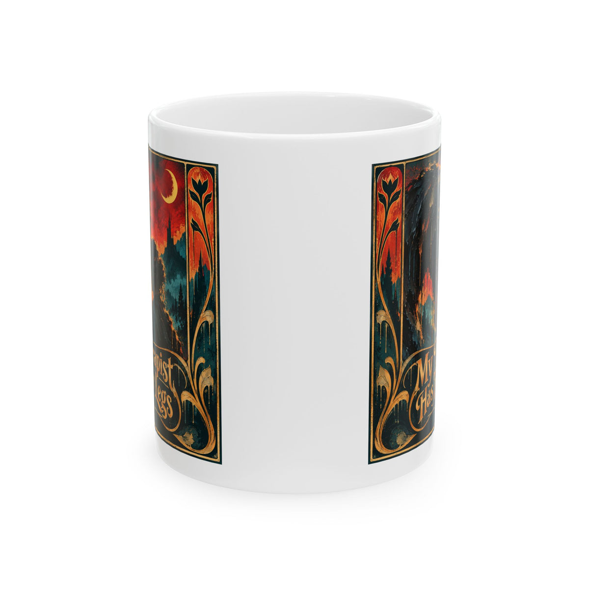 Ceramic Mug — Vintage Mystic Night Art Coffee Mug (11oz, 15oz)