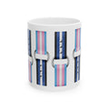 Trans Pride Collar Pattern Ceramic Mug (11oz, 15oz)