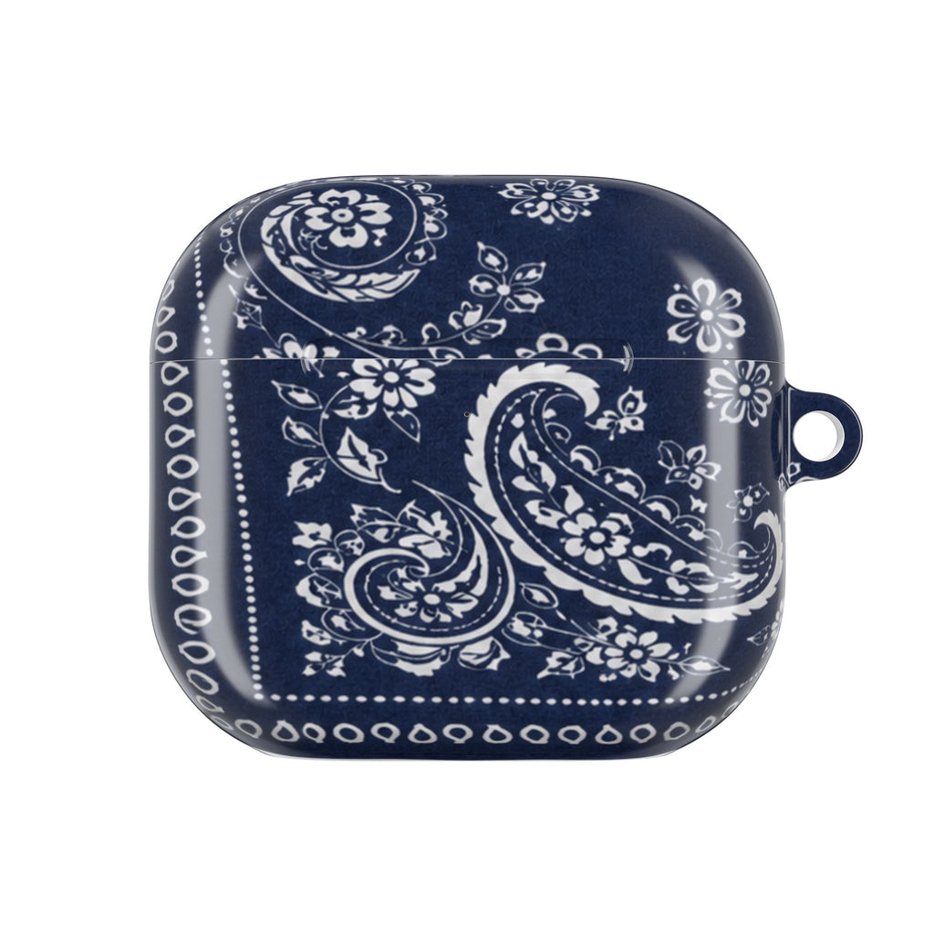 Navy Bandana AirPod Case — Classic Timeless Pattern