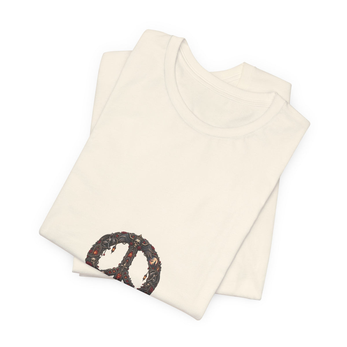 Peace Sign T‑Shirt — Vintage Floral Peace Symbol Tee