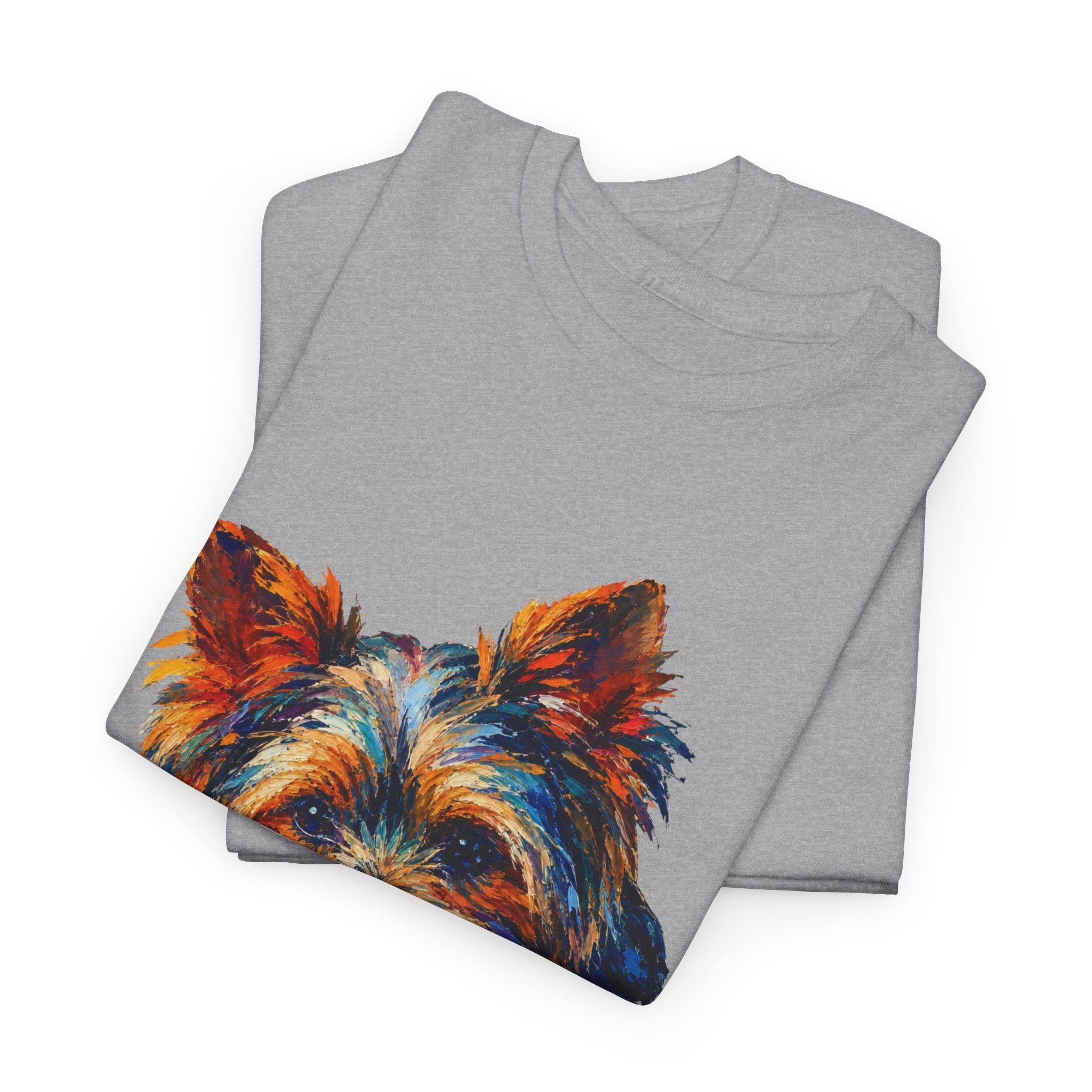 Yorkshire Terrier Portrait T-Shirt — Colorful Cute Yorkie Tee for Dog Lovers