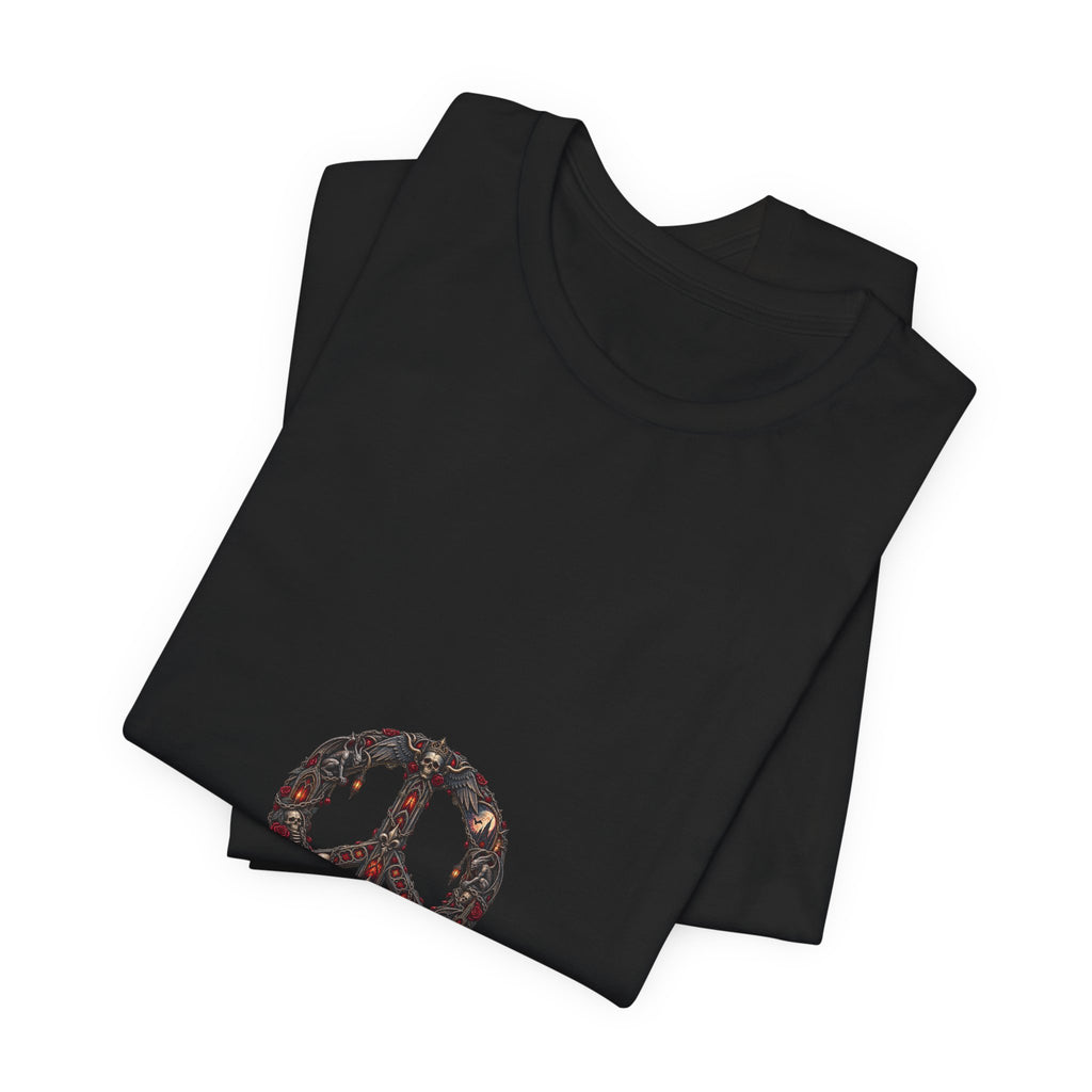 Peace Sign T‑Shirt — Vintage Floral Peace Symbol Tee