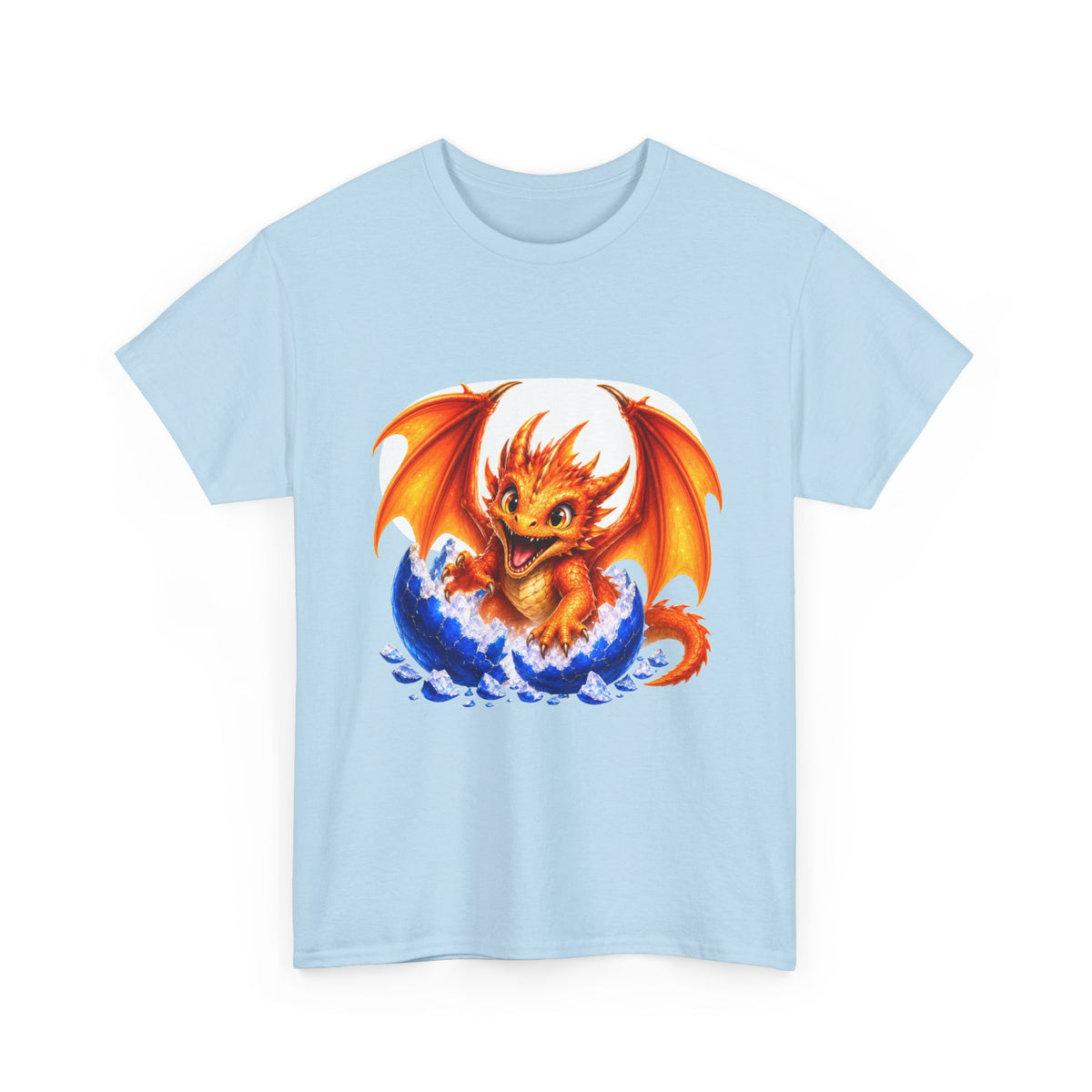 Dragon Hatchling T-Shirt — Cute Orange Baby Dragon Splash Design