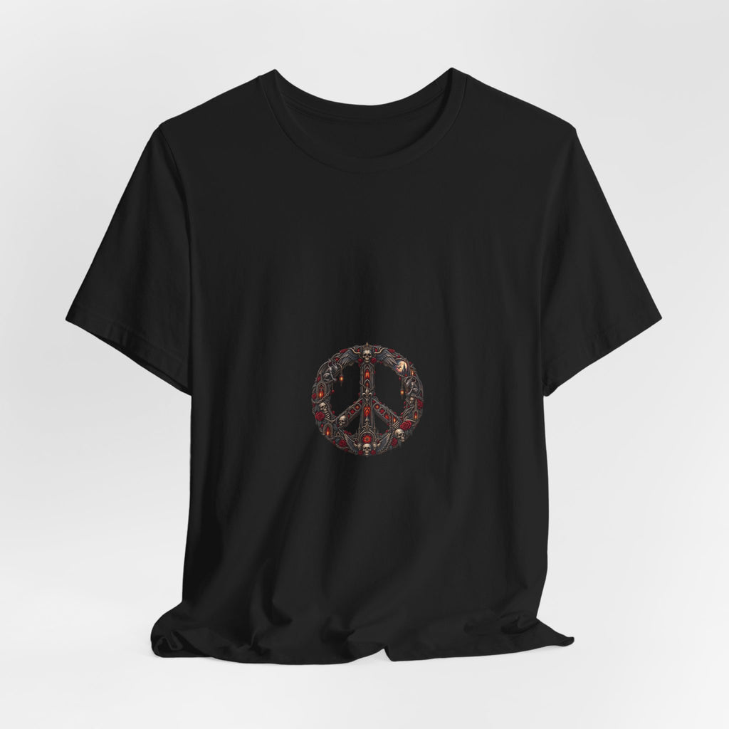 Peace Sign T‑Shirt — Vintage Floral Peace Symbol Tee