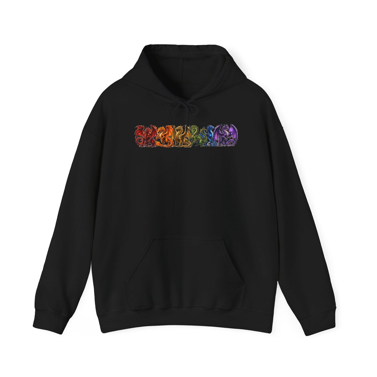 Hoodie — Rainbow Floral Foxes Graphic Pullover