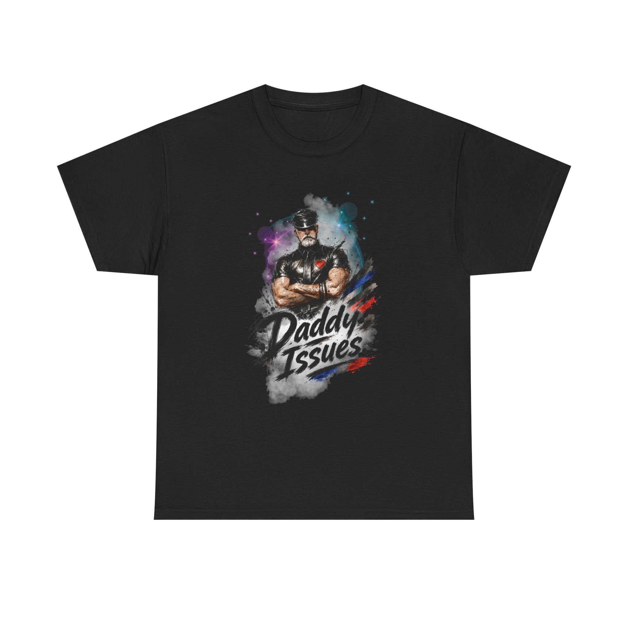 Daddy Issues Graphic Tee — Funny Dad Muscle Man T-Shirt, Father’s Day Gift. Leathermen.