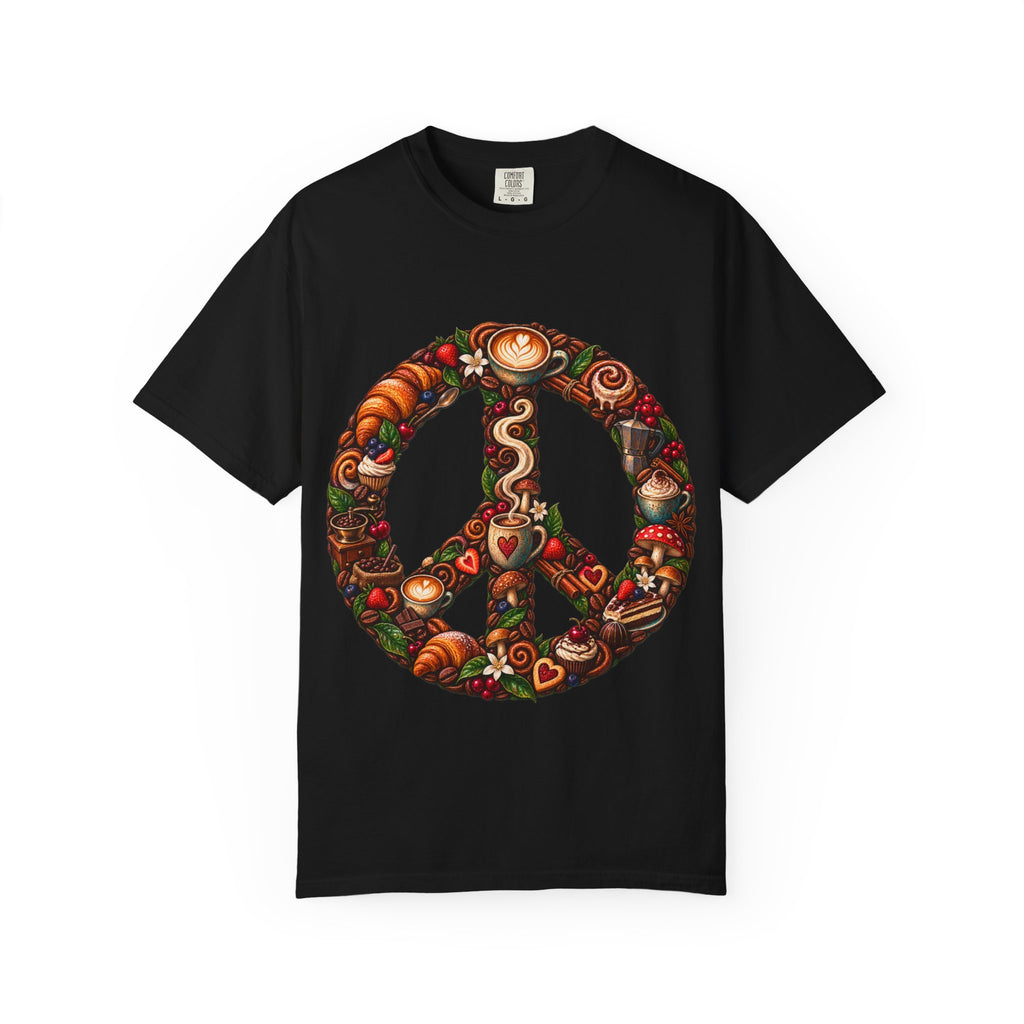 Peace Sign Autumn T‑Shirt — Harvest & Pumpkin Spice Graphic Tee