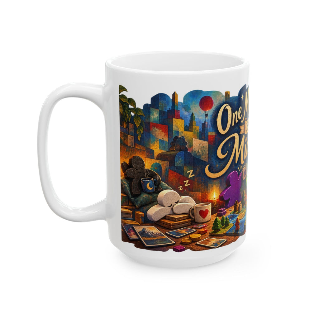 Board Game Mug — “One More Turn Became Midnight” Ceramic Coffee Cup (11oz/15oz)