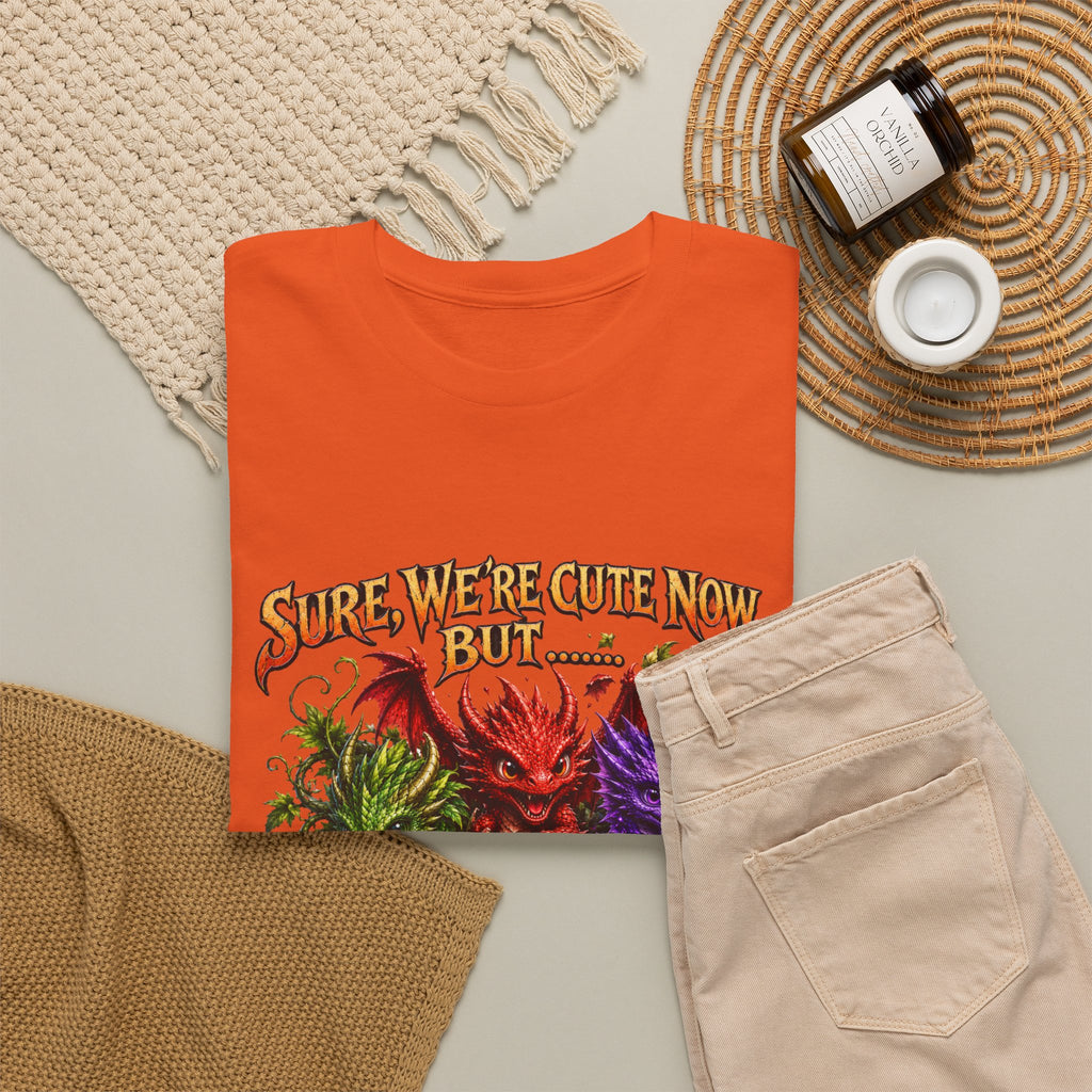 Cute Monster Trio T-Shirt – "Sure We’re Cute Now… Don’t Come For Us" Graphic Tee