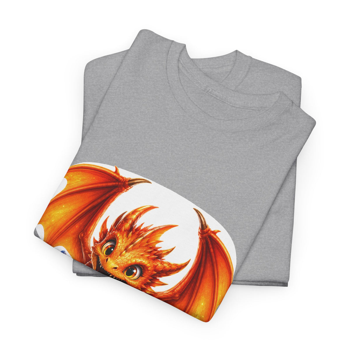 Dragon Hatchling T-Shirt — Cute Orange Baby Dragon Splash Design
