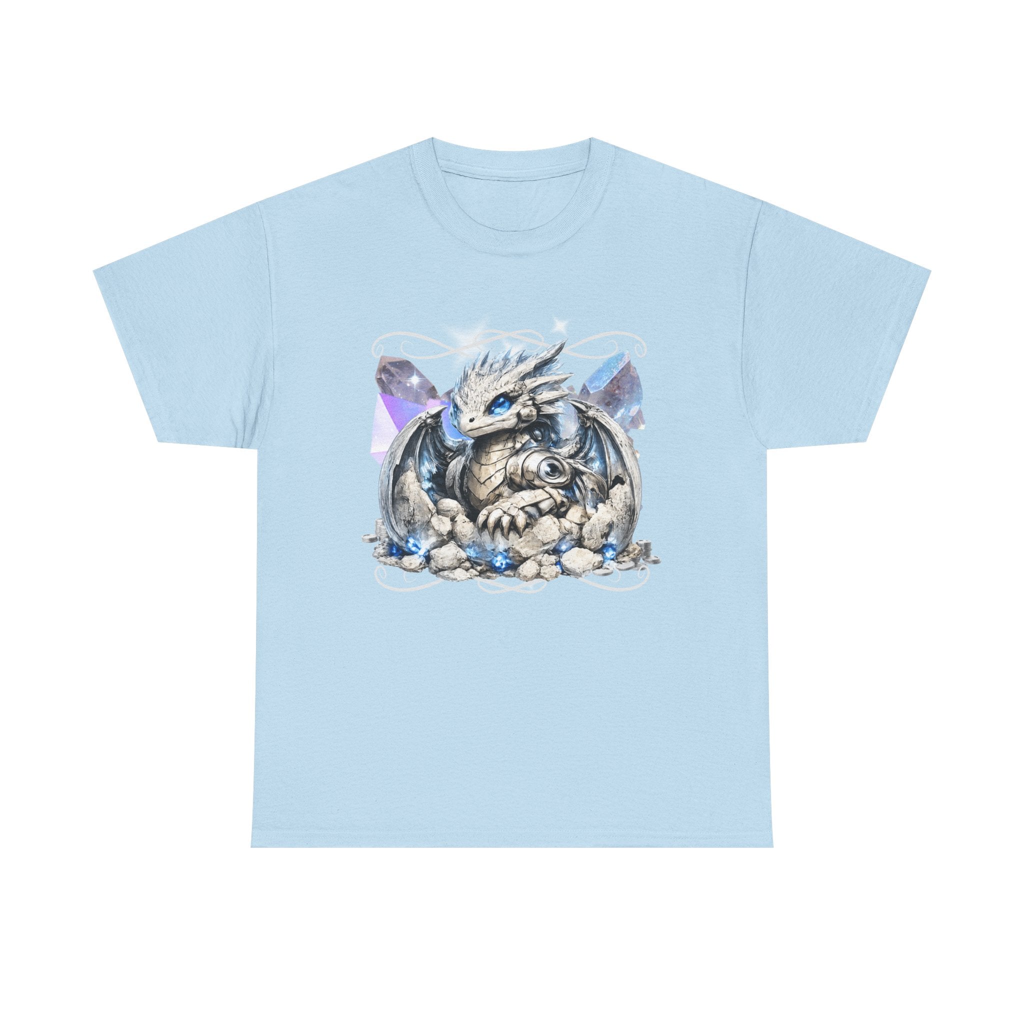 Ice Dragon Tee — Cute Baby Dragon Illustration T‑Shirt