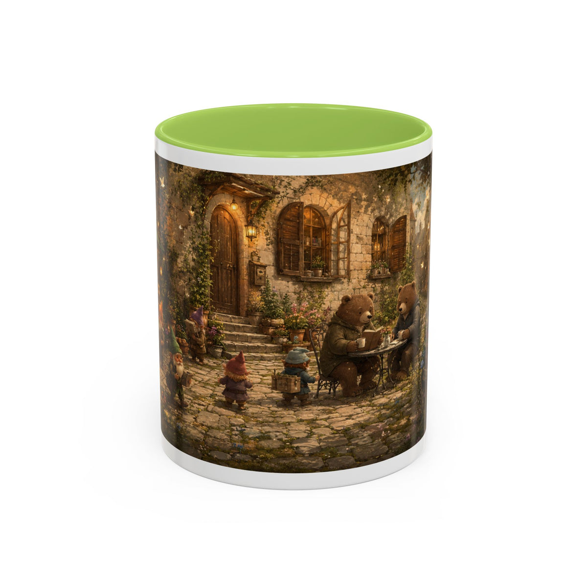 Whimsical Woodland Café Accent Coffee Mug — Cozy Fairy Tale Scene (11/15oz)