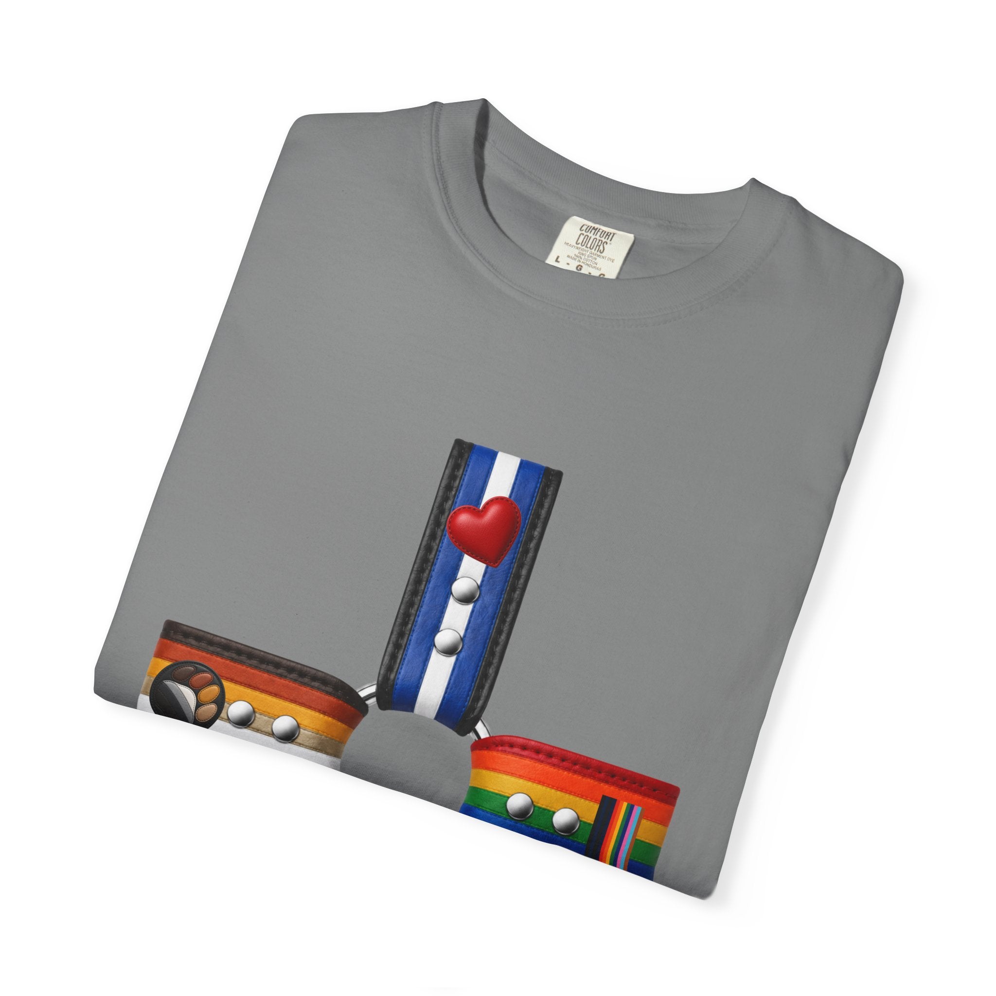 LGBTQ+ Pride Cross T-Shirt — Rainbow Identity Flag Design