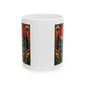 Horse Lover Coffee Mug – Equestrian Art Mug with Jewel Tone Horse Painting