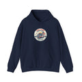 Vintage Stars and Stripes Road Trip Hoodie | Americana, retro red white blue