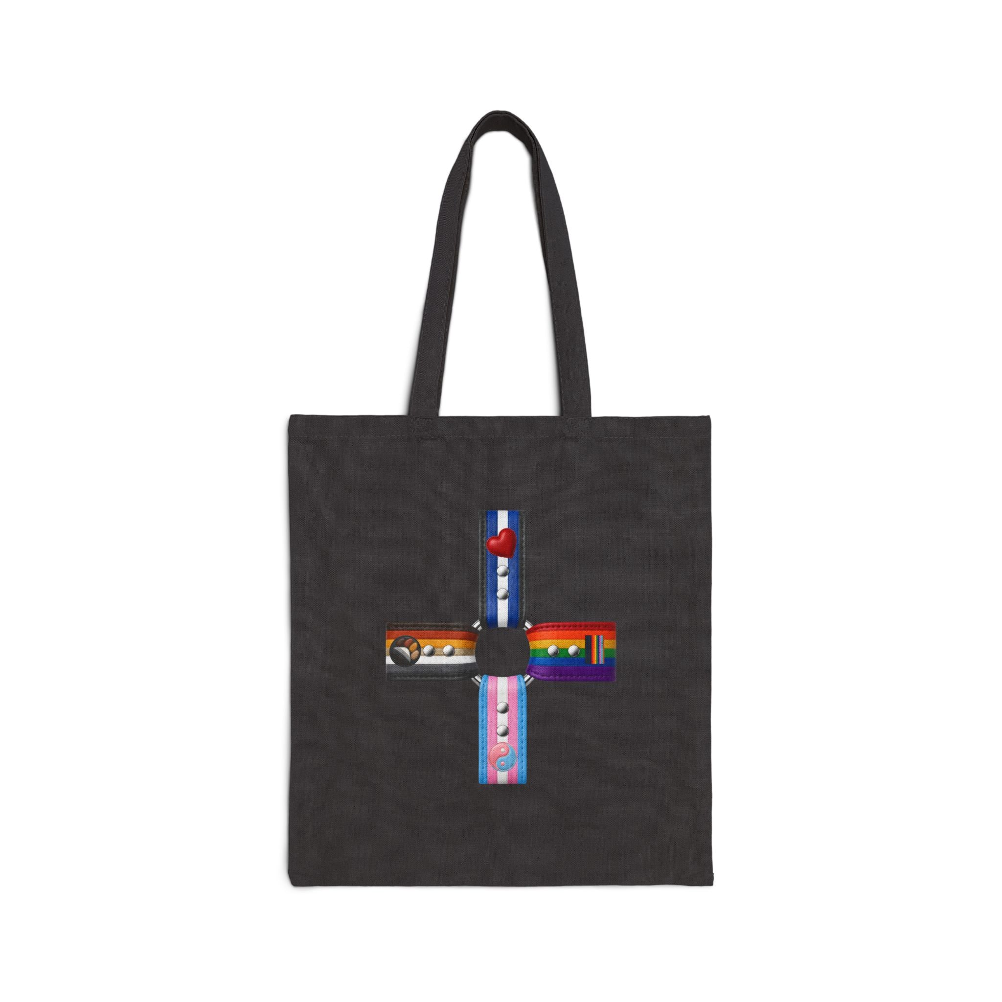 Canvas Tote Bag — Colorful Cross Collage Tote
