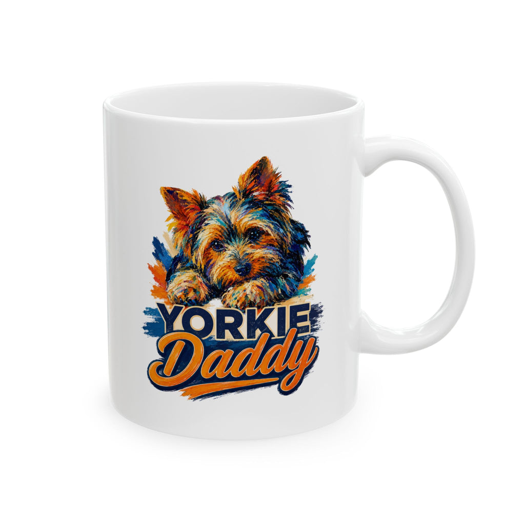 Autumn Dog Mom Ceramic Mug – Fall Leaves & Pup Coffee Cup (11oz, 15oz)