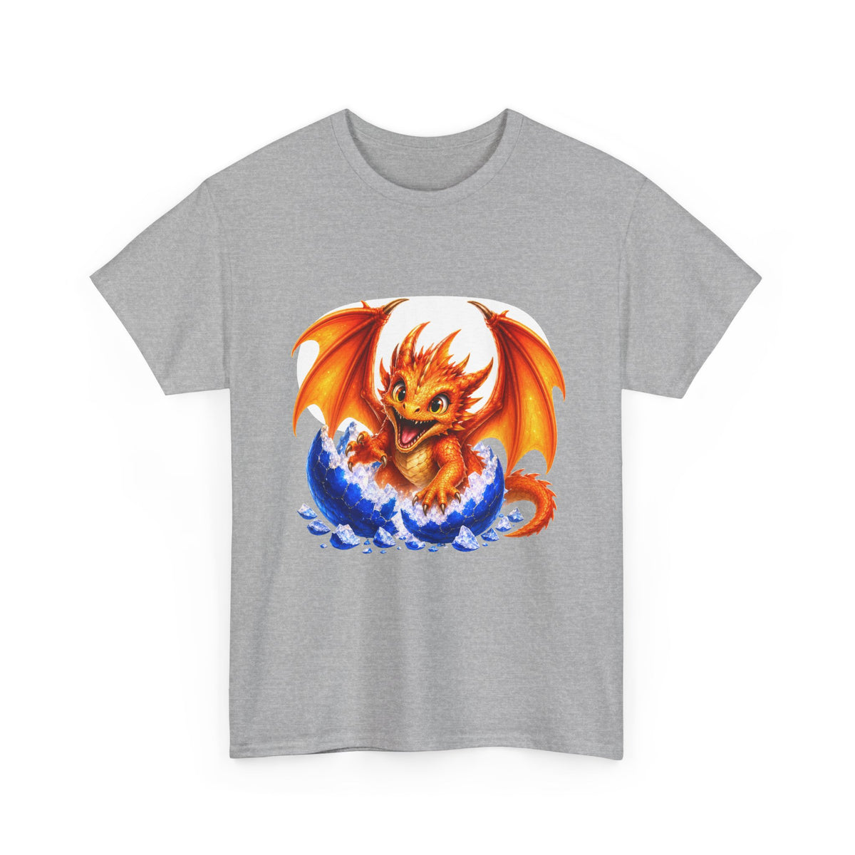 Dragon Hatchling T-Shirt — Cute Orange Baby Dragon Splash Design