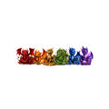 Rainbow Baby Dragons Kiss-Cut Sticker
