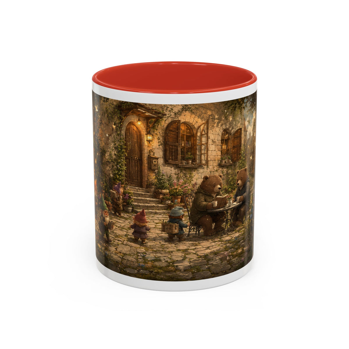 Whimsical Woodland Café Accent Coffee Mug — Cozy Fairy Tale Scene (11/15oz)
