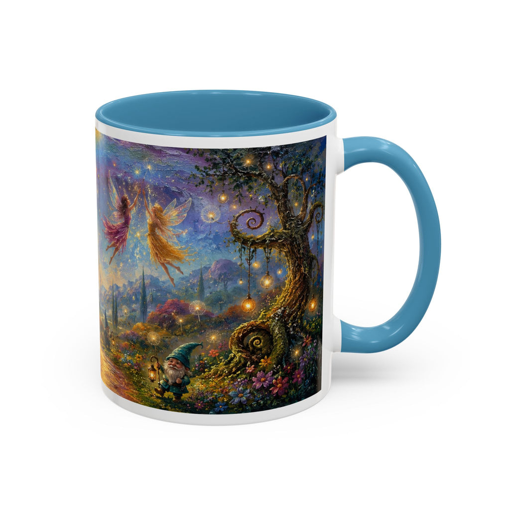 Fantasy Fairyland Coffee Mug — Rainbow Castle Magical Woodland Tea Cup