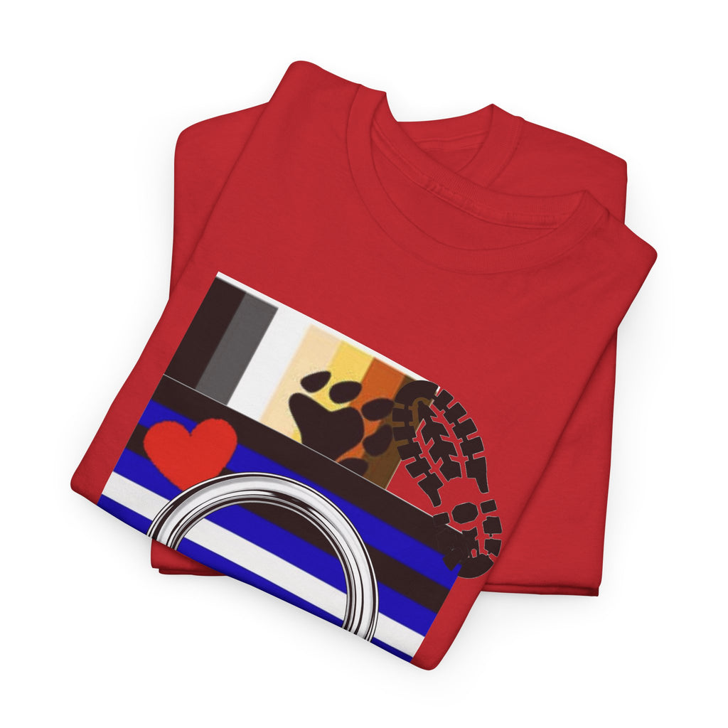 Awareness Ribbon & Pride Flag Graphic Tee