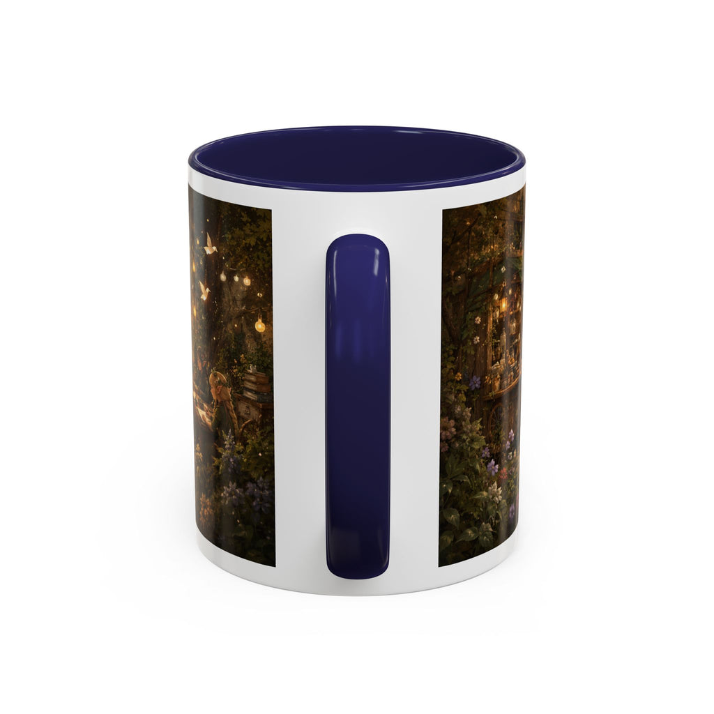 Whimsical Woodland Café Accent Coffee Mug — Cozy Fairy Tale Scene (11/15oz)
