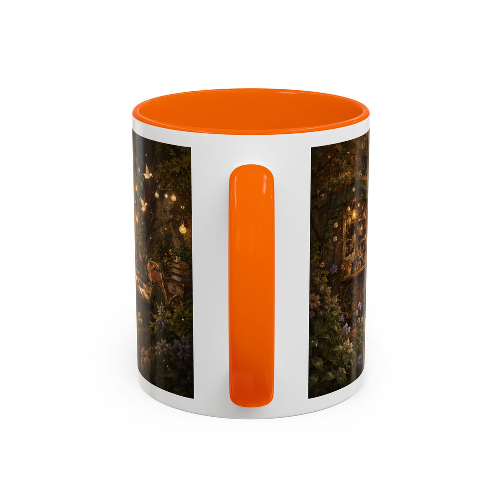 Whimsical Woodland Café Accent Coffee Mug — Cozy Fairy Tale Scene (11/15oz)