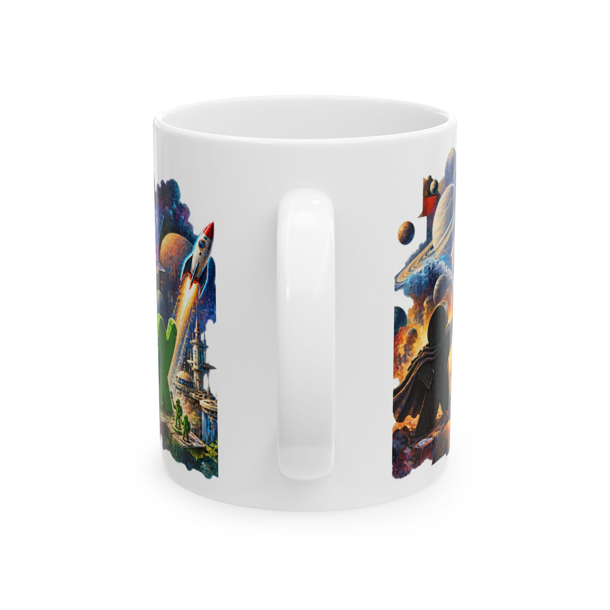 Board Game Mug — “Tiny Meeples, Big Strategy” Ceramic Coffee Mug (11oz & 15oz)