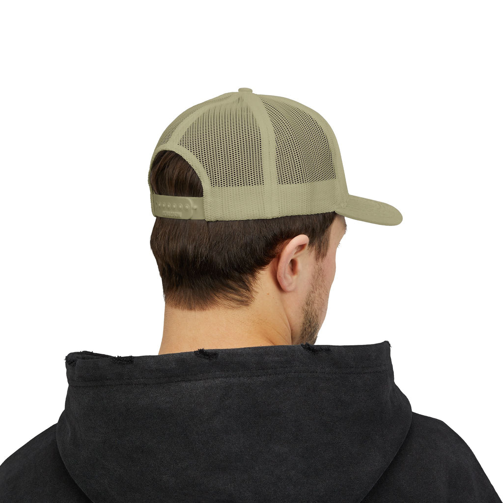 Durable Retro Script Snapback Trucker Cap