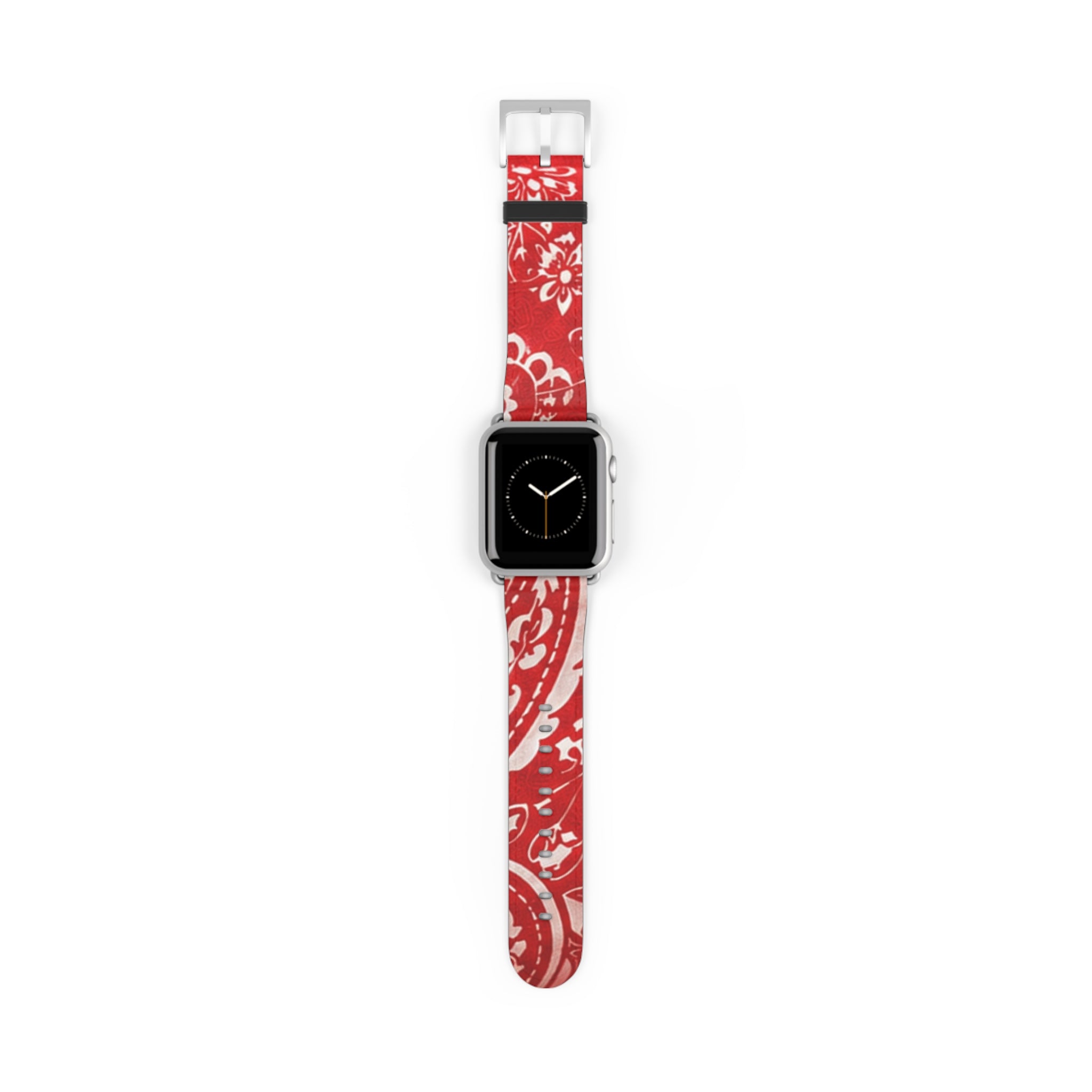 Red Bandana Pattern Watch Band — Hanky Code Style
