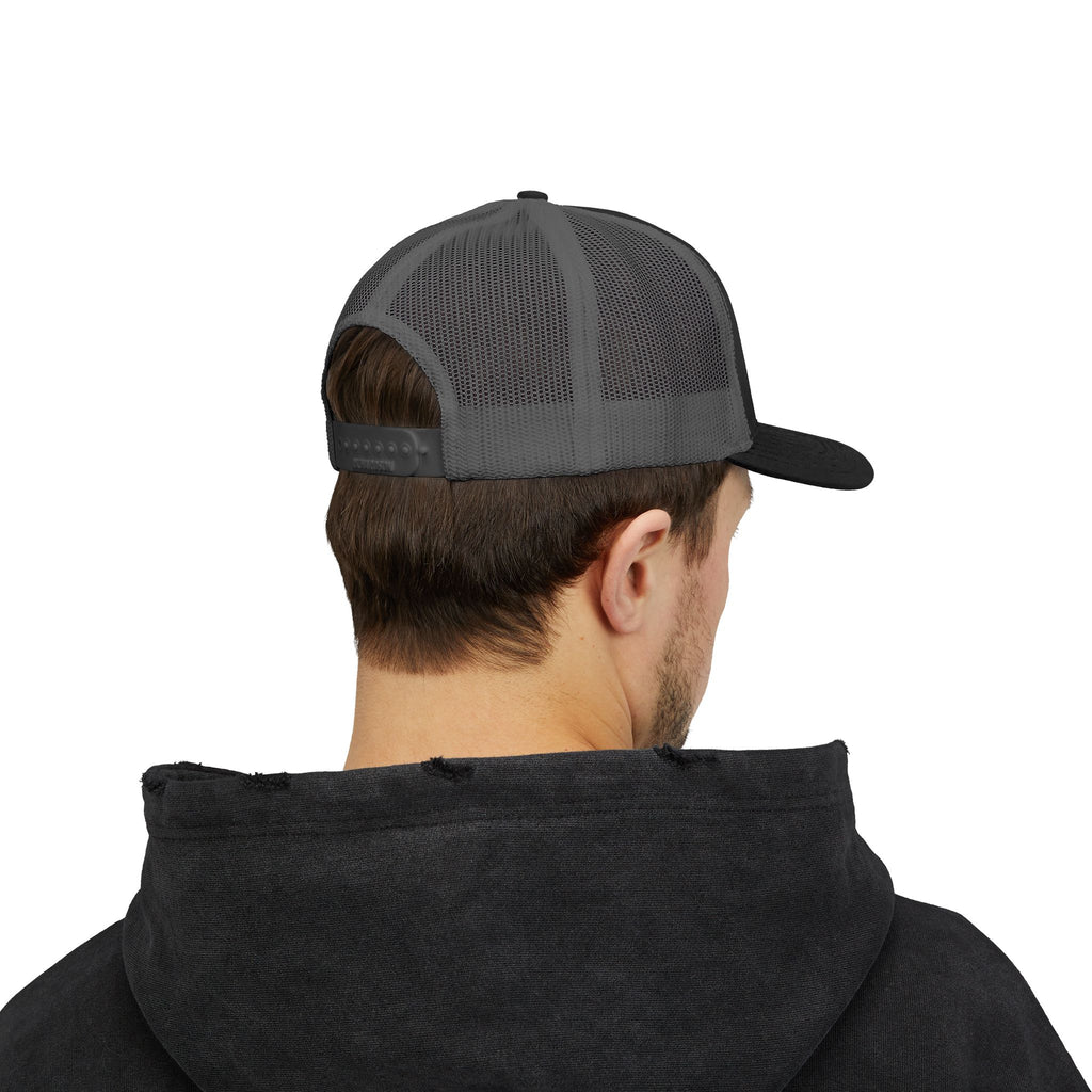 Durable Retro Script Snapback Trucker Cap